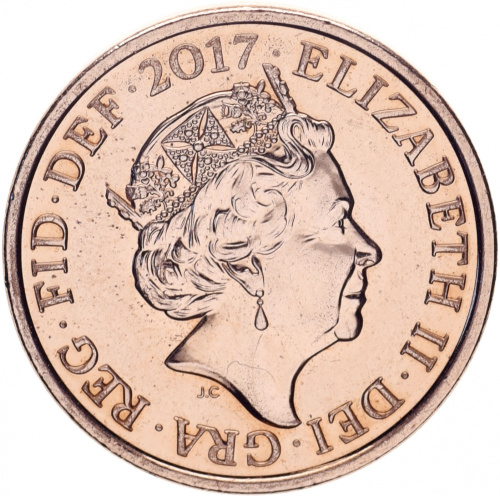 фото Великобритания 1 пенни 2017 UNC