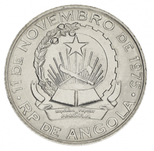 фото Ангола набор из 6 монет 1975-1978 AU-UNC 50 лвей, 1, 2, 5, 10, 20 кванза