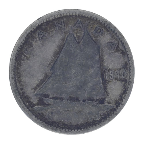 фото Канада 10 центов 1940 Серебро F-VF