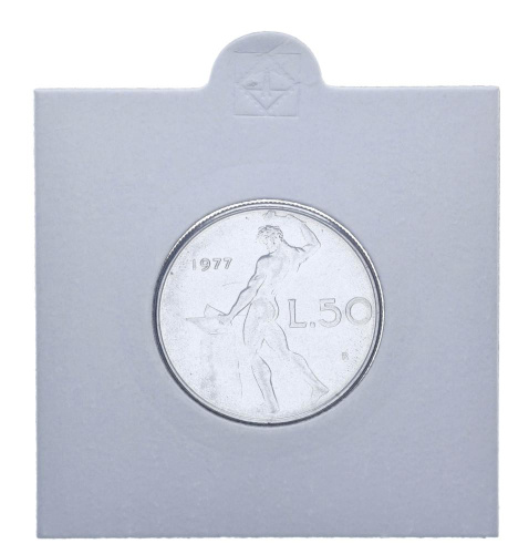 фото Италия 50 лир 1977 AU-UNC