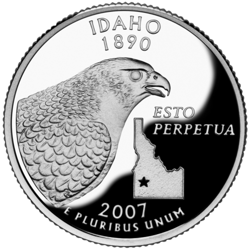 фото США 25 центов (квотер) 2007 P «Штаты и территории - Айдахо» UNC (KM#398)