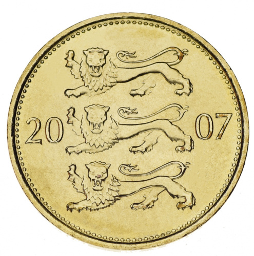 фото Эстония 50 сенти 2007 UNC
