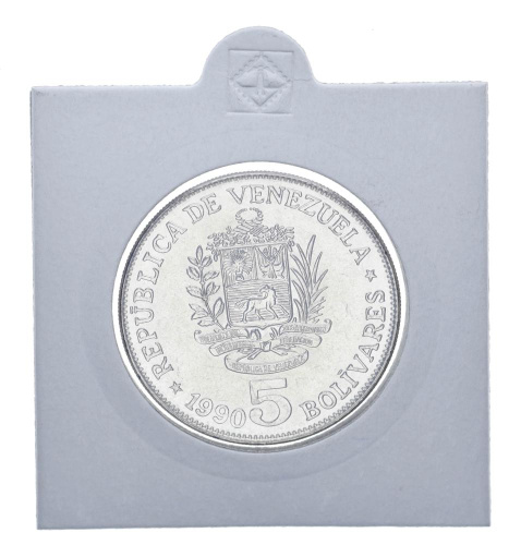 фото Венесуэла 5 боливар 1990 AU-UNC