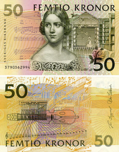фото Швеция 50 крон 2003 UNC (P62b)