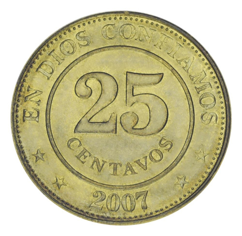 фото Никарагуа 25 сентаво 2007 F-VF
