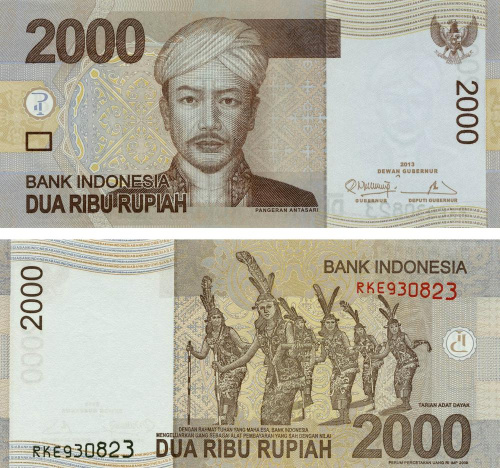 фото Индонезия 2000 рупий 2013 UNC (P148)