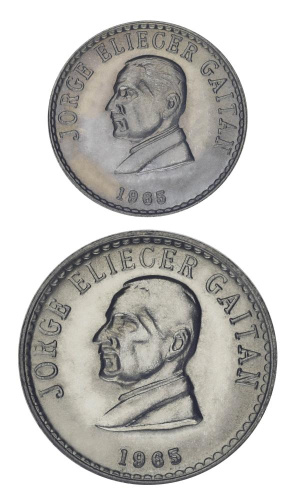 фото Колумбия набор из 2 монет 1965 UNC 20, 50 сентаво