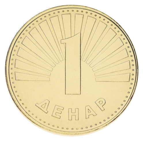 фото Македония 1 денар 2016 UNC Собака - Овчарка
