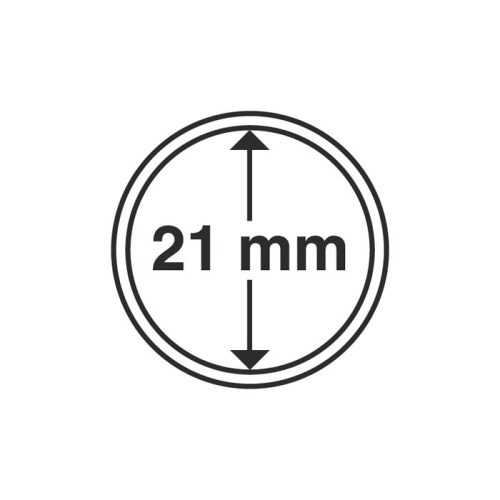 фото Капсула для монеты 21 мм, Leuchtturm