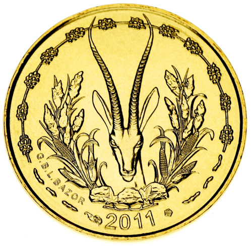 фото Западная Африка 5 франков 2011 UNC