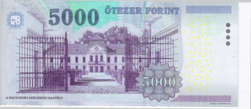 фото Венгрия 5000 форинтов 2010 UNC (P199b)