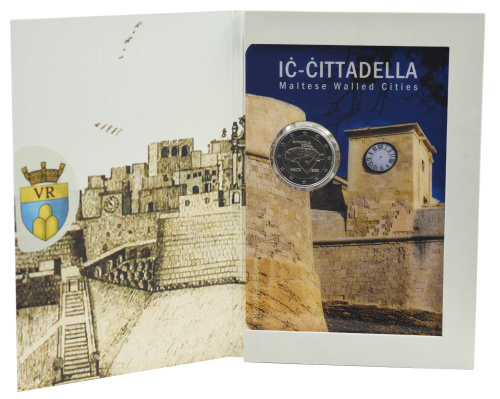 фото Мальта 2 евро 2024 Биметалл UNC Цитадель Гозо в сувенирной упаковке