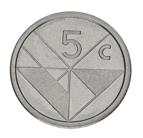 фото Аруба 5 центов 2019 UNC