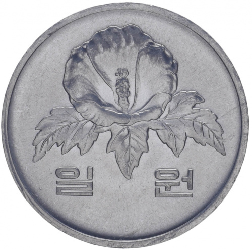 фото Южная Корея 1 вона 1984 AU-UNC (KM#31)
