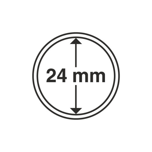 фото Капсула для монеты 24 мм, Leuchtturm