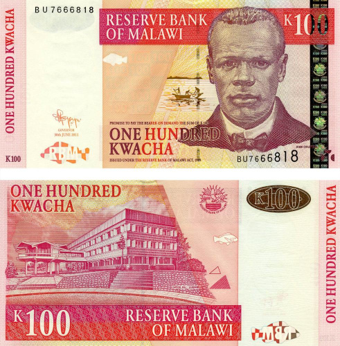 фото Малави 100 квача 2011 UNC (P54c)