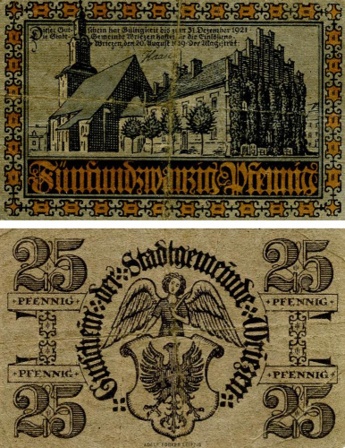 фото Германия Нотгельд  25 пфеннигов 1919 F-VF Лейпциг