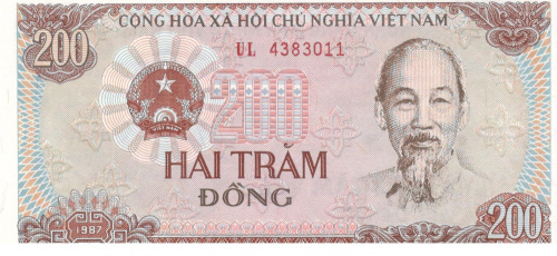 фото Вьетнам 200 донг 1987 UNC (P100)