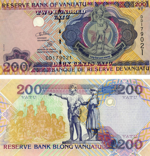 фото Вануату 200 вату 1995 UNC (P8)