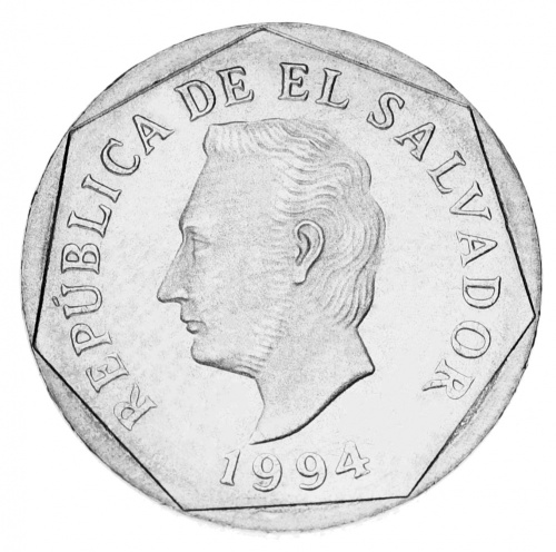 фото Сальвадор набор из 7 монет 1972-1999 AU-UNC 1, 2, 3, 5, 10, 25, 50 сентаво
