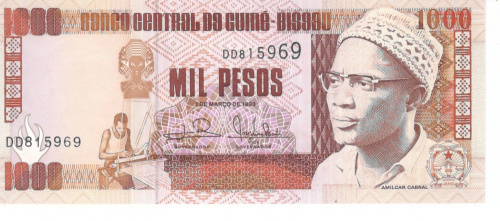 фото Гвинея-Бисау 1000 песо 1993 UNC (P13)