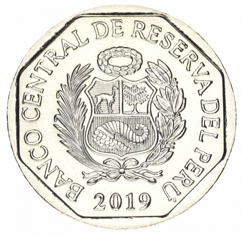 фото Перу 1 новый соль 2019 Лягушка Жаба UNC