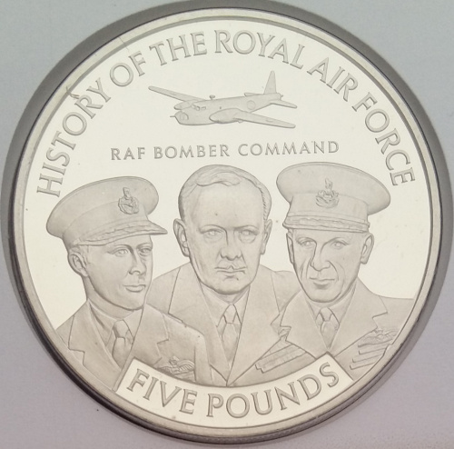 фото Джерси 5 фунтов 2008 «RAF Bomber Command» UNC