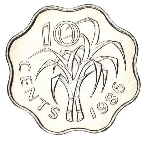 фото Свазиленд 10 центов 1986 F-VF
