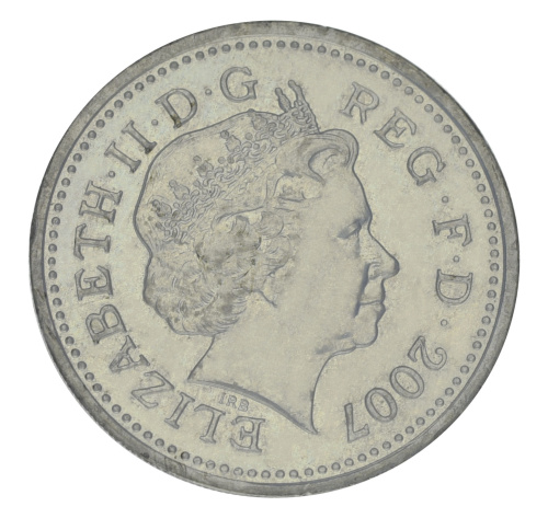 фото Великобритания 1 фунт 2007 F-VF