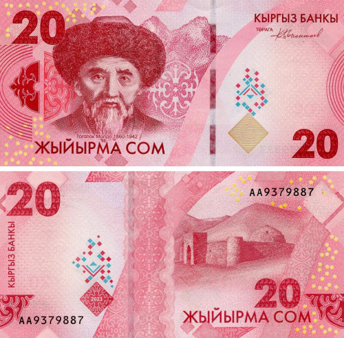 фото Киргизия 20 сом 2023 (2024) UNC (PW34)