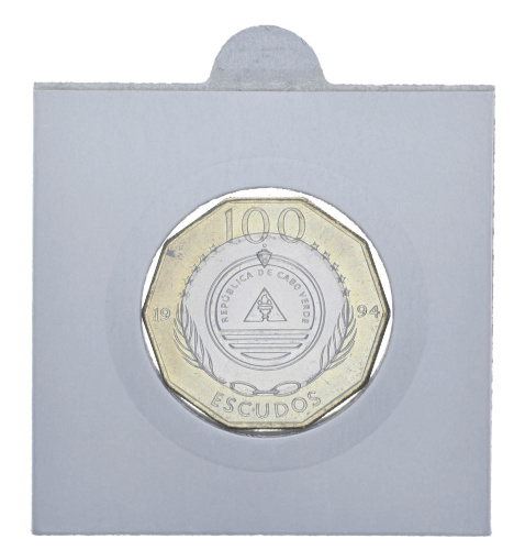 фото Кабо-Верде 100 эскудо 1994 Биметалл UNC Цветы