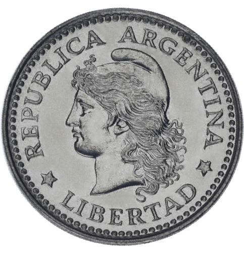 фото Аргентина 5 сентаво 1959 AU-UNC