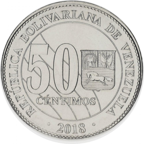 фото Венесуэла 50 сентим 2018 UNC