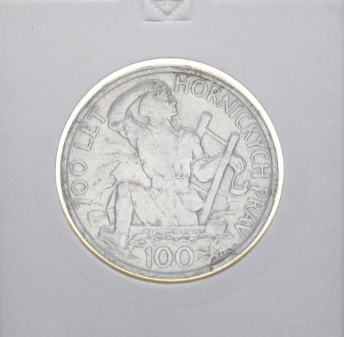 фото Чехословакия 100 крон 1949 Серебро F-VF