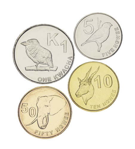 фото Замбия набор из 4 монет 2012 UNC 5, 10, 50 нгве, 1 квача