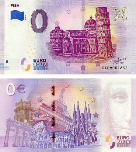 фото Италия 0 ЕВРО 2019 «Город Пиза» UNC