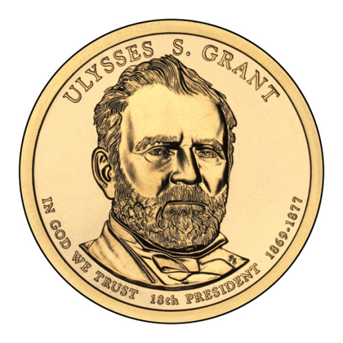 фото США 1 доллар 2011 P «18-й Президент Ули Грант» UNC (KM#500)