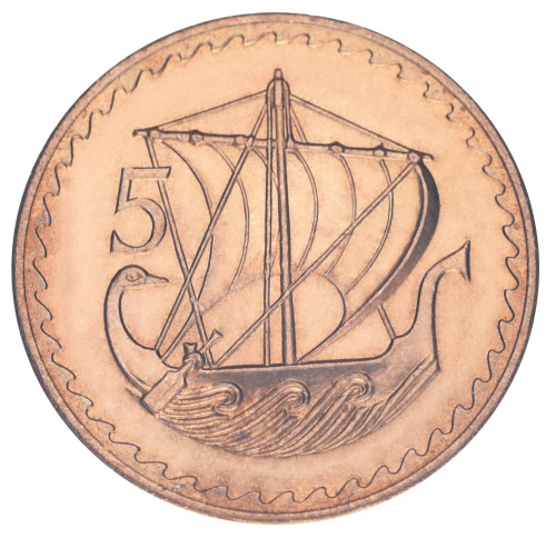 фото Кипр 5 милей 1963 VF-AU Лодка Парусник