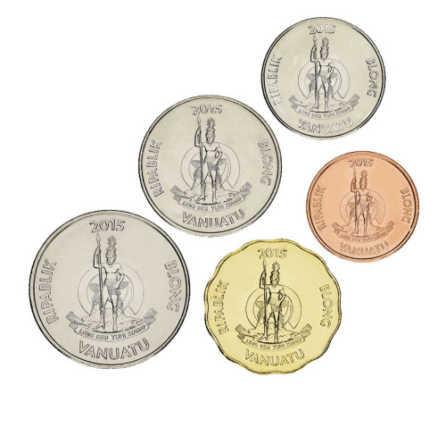 фото Вануату набор из 5 монет 2015 UNC 5, 10, 20, 50, 100 вату