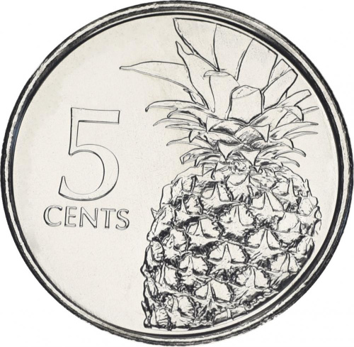 фото Багамы 5 центов 2016 UNC