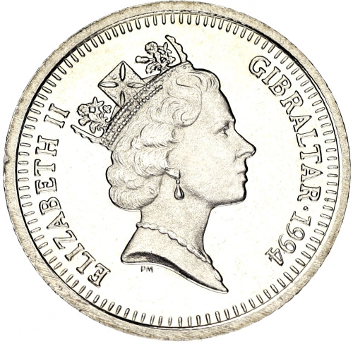 фото Гибралтар 10 пенсов 1994 AU-UNC