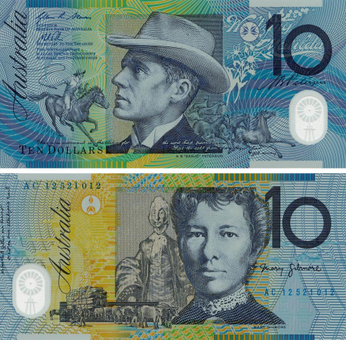 фото Австралия 10 долларов 1993 UNC (P58)