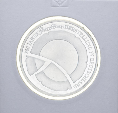 фото Германия 10 евро 2010 «Мануфактура Парцелан» Серебро UNC