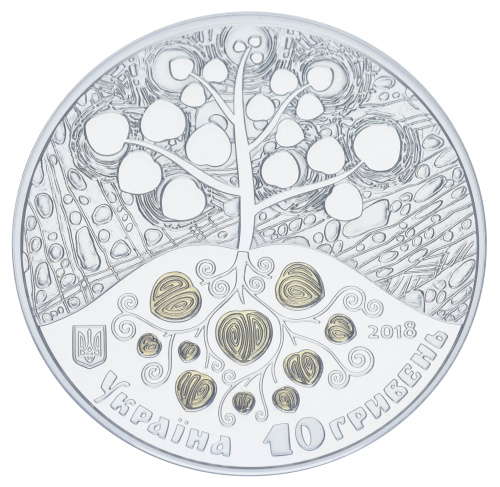 фото Украина 10 гривен 2018 Серебро Proof Копание картошки (Ag 925, унция, 31.1 грамм в чистоте)