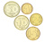 фото Югославия набор из 5 монет 1992 AU-UNC 1, 2, 5, 10, 50 динаров