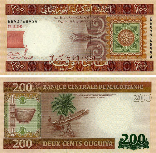 фото Мавритания 200 угий 2013 UNC (P17)