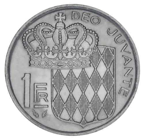 фото Монако 1 франк 1977 F-VF