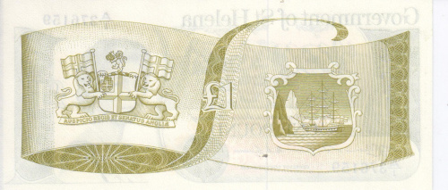 фото Остров Святой Елены 1 фунт 1981 UNC (P9)