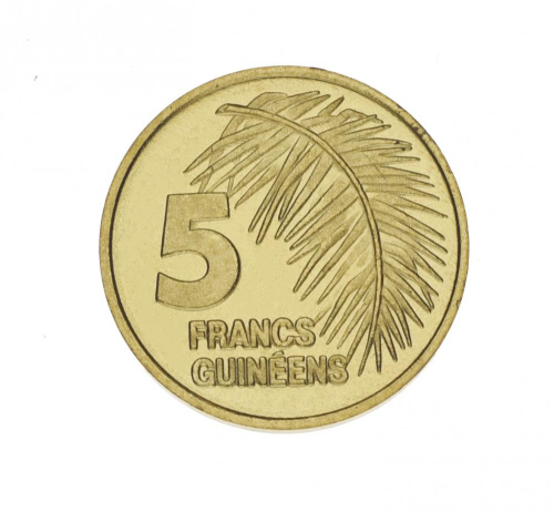 фото Гвинея 5 франков 1985 AU-UNC