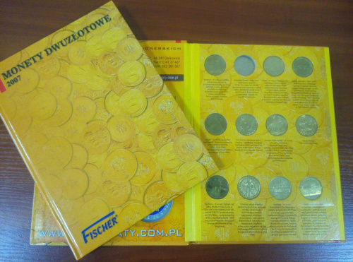фото Польша набор из 15 монет 2007 UNC в альбоме